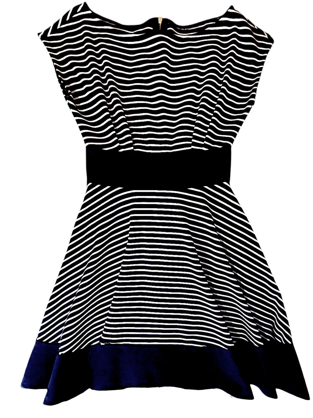 kate spade Navy and White Striped Top with Yellow Logo